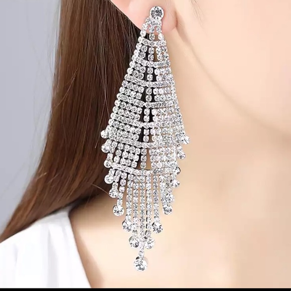 Flamingo Jewelry - Earrings Stunning Large Flexible Sparkly Bling (bin 2)